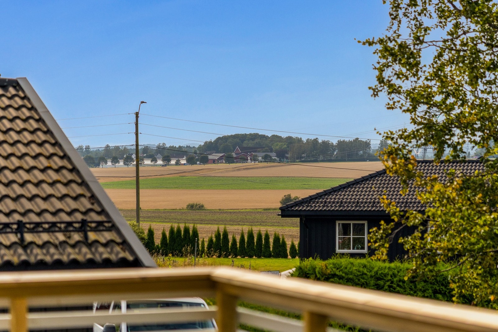 Flott landlig utsikt Galleribilde