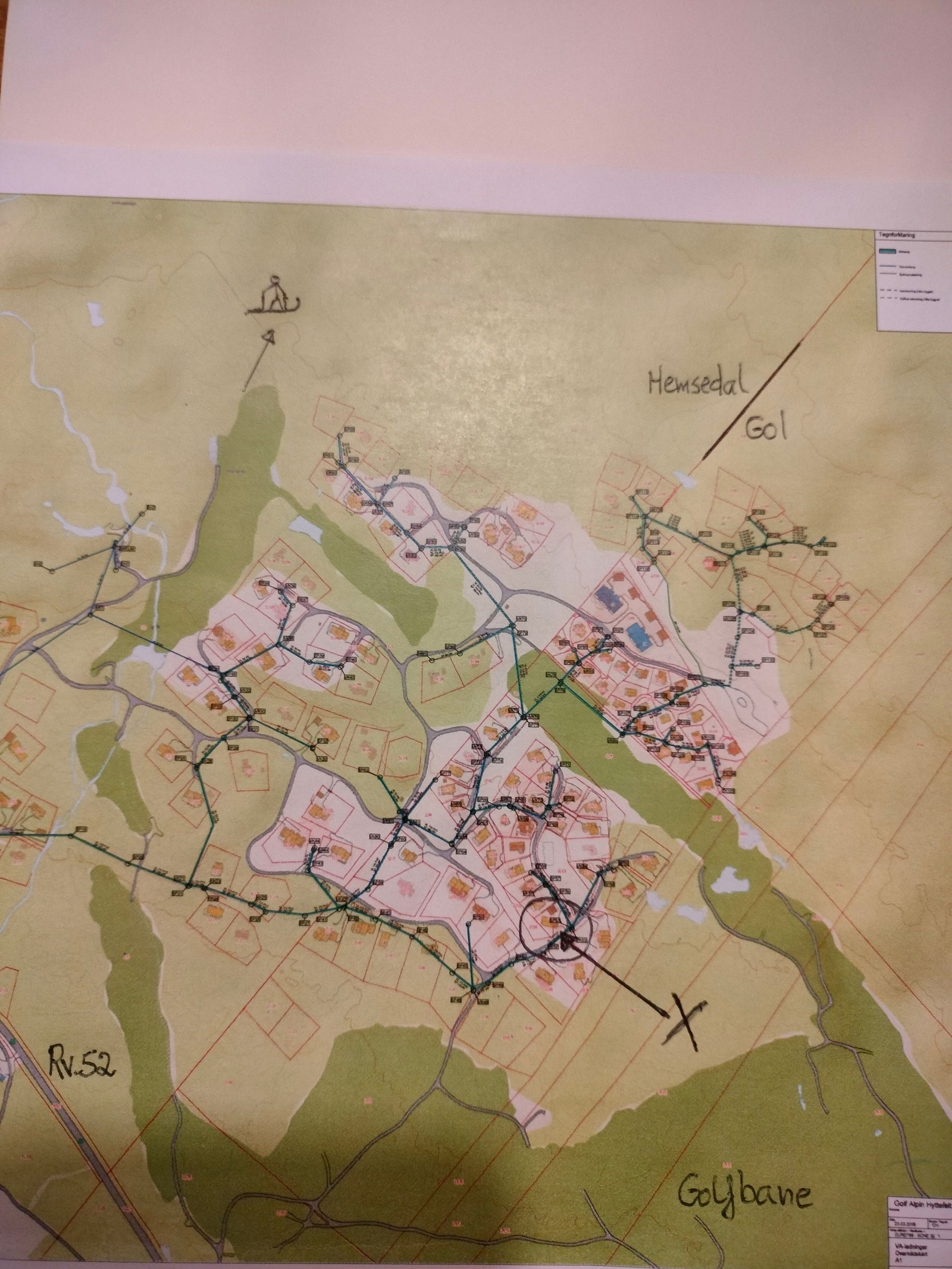 Oversiktskart Hemsedal Golf Alpin Galleribilde