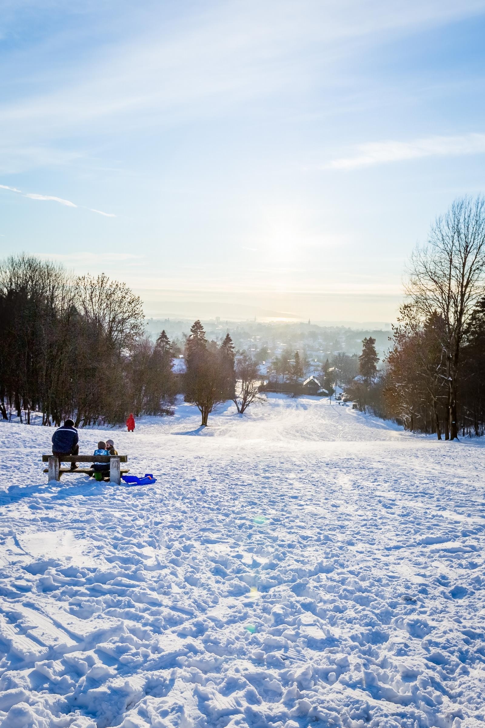 Havnabakken med akemuligheter vinterstid - ca. 1,2 km fra boligen. Galleribilde