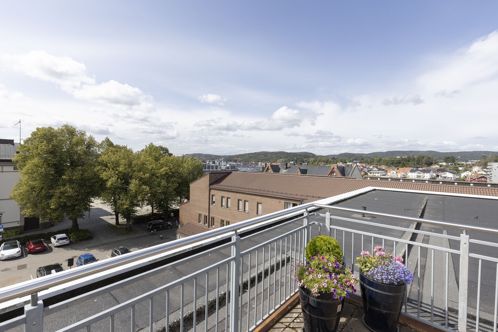 Utsikt fra takterrase Galleribilde