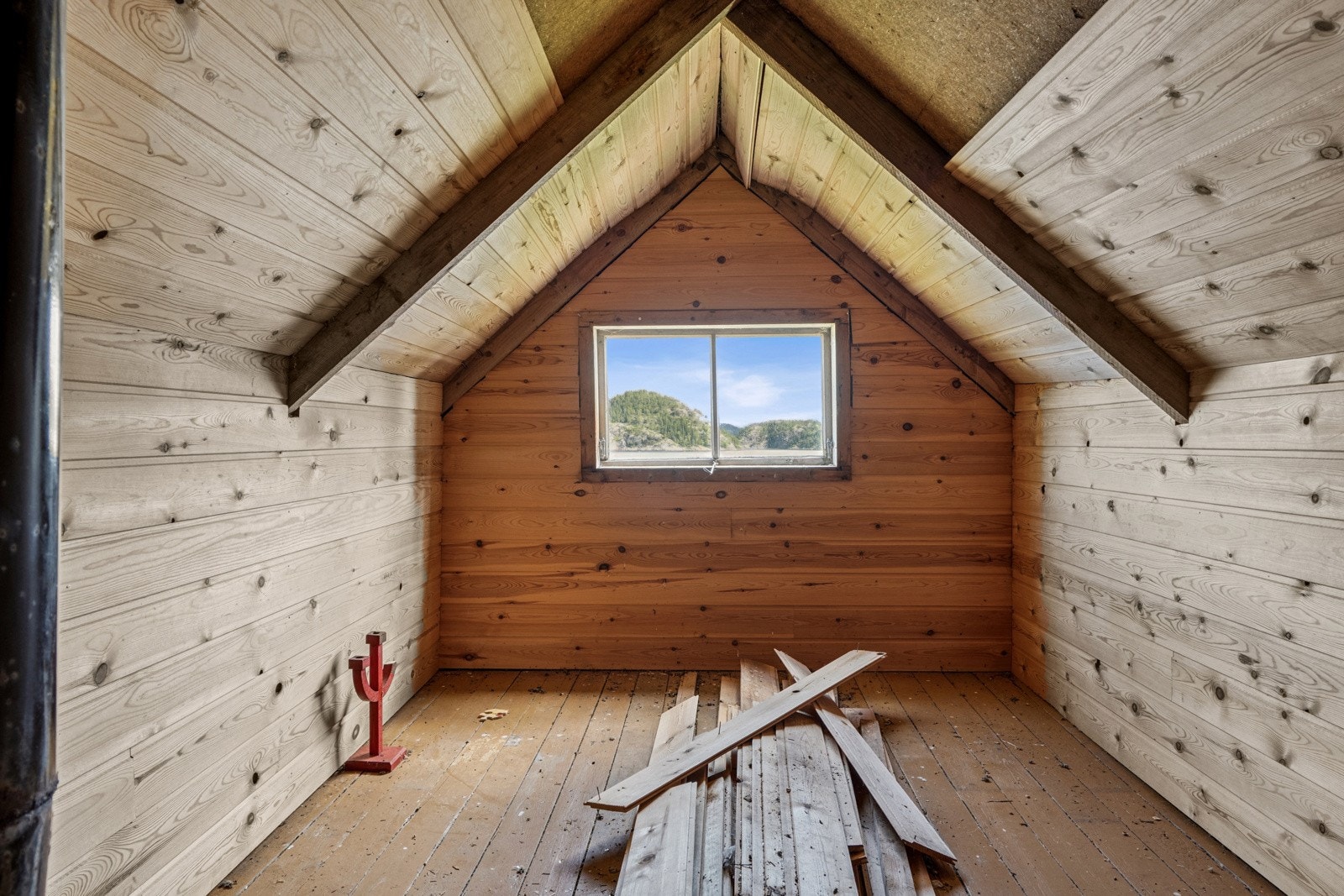 Loft hytte Galleribilde