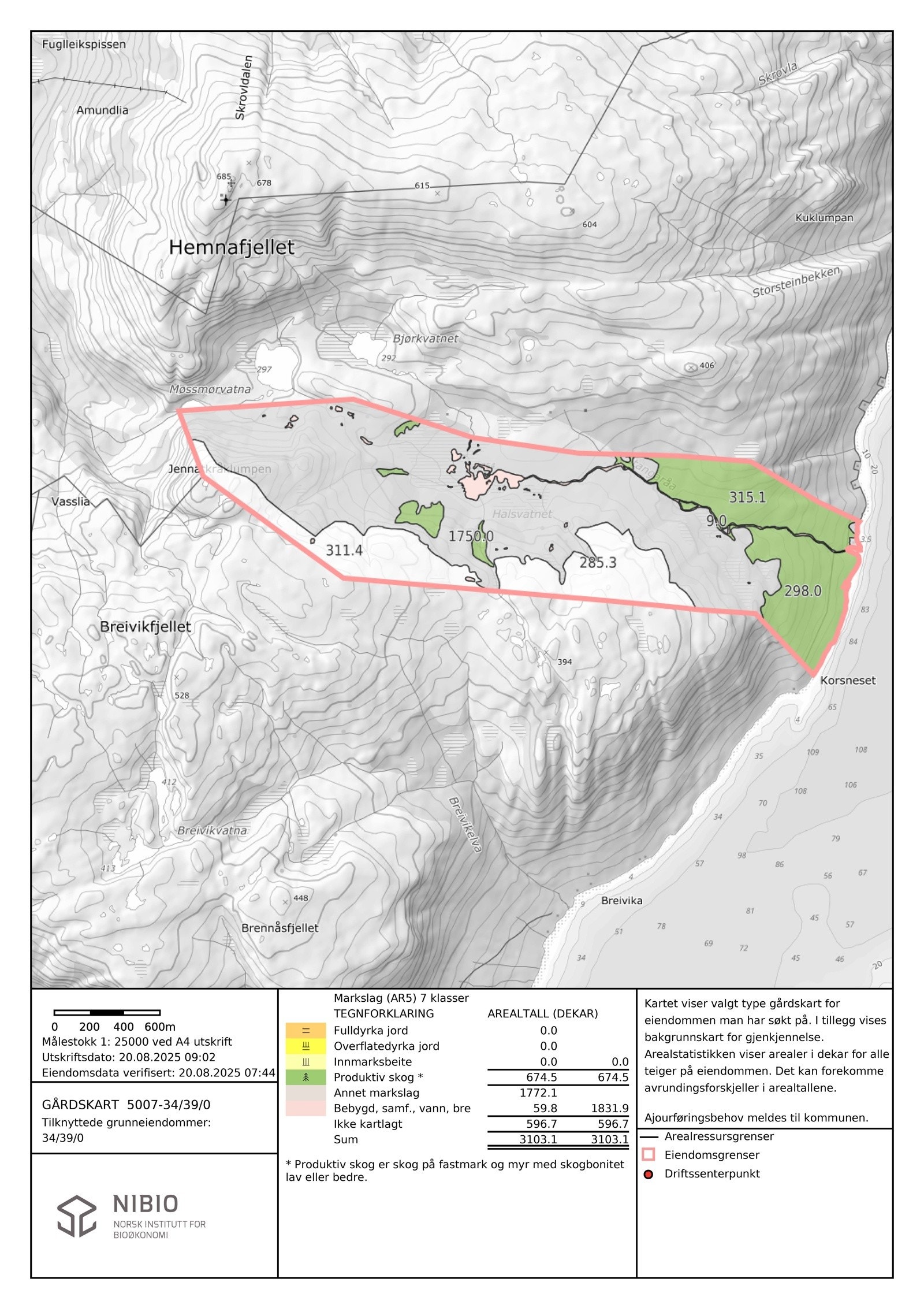 NIBIO gårdskart Galleribilde