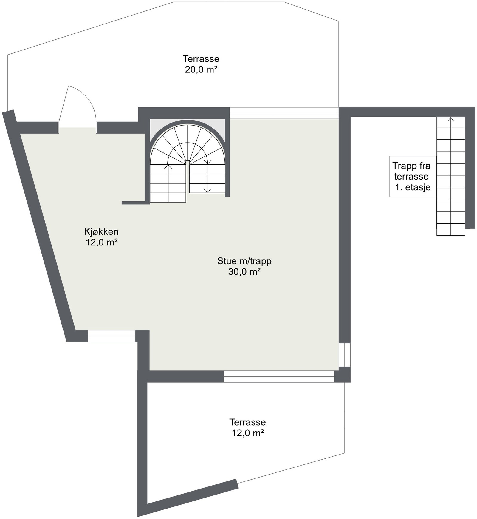 Planskisse 2. etasje. Galleribilde