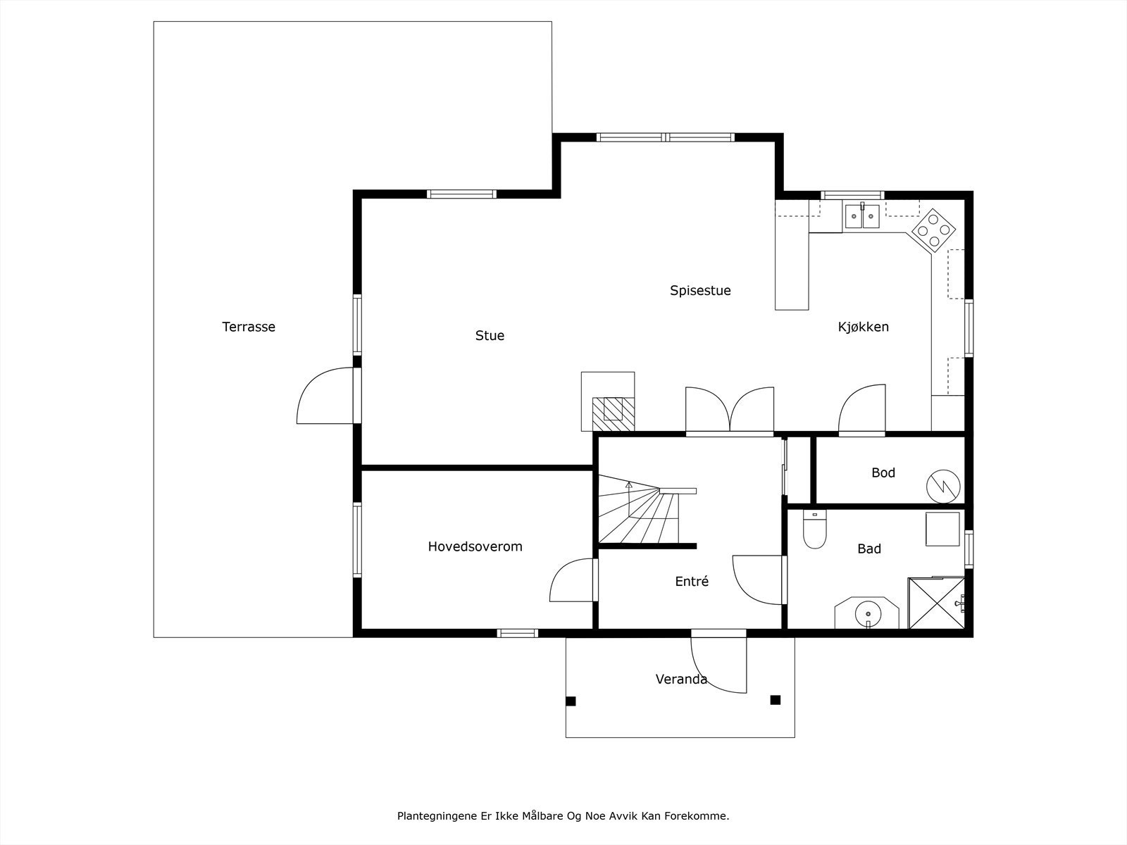 Plantegning første etasje. Galleribilde