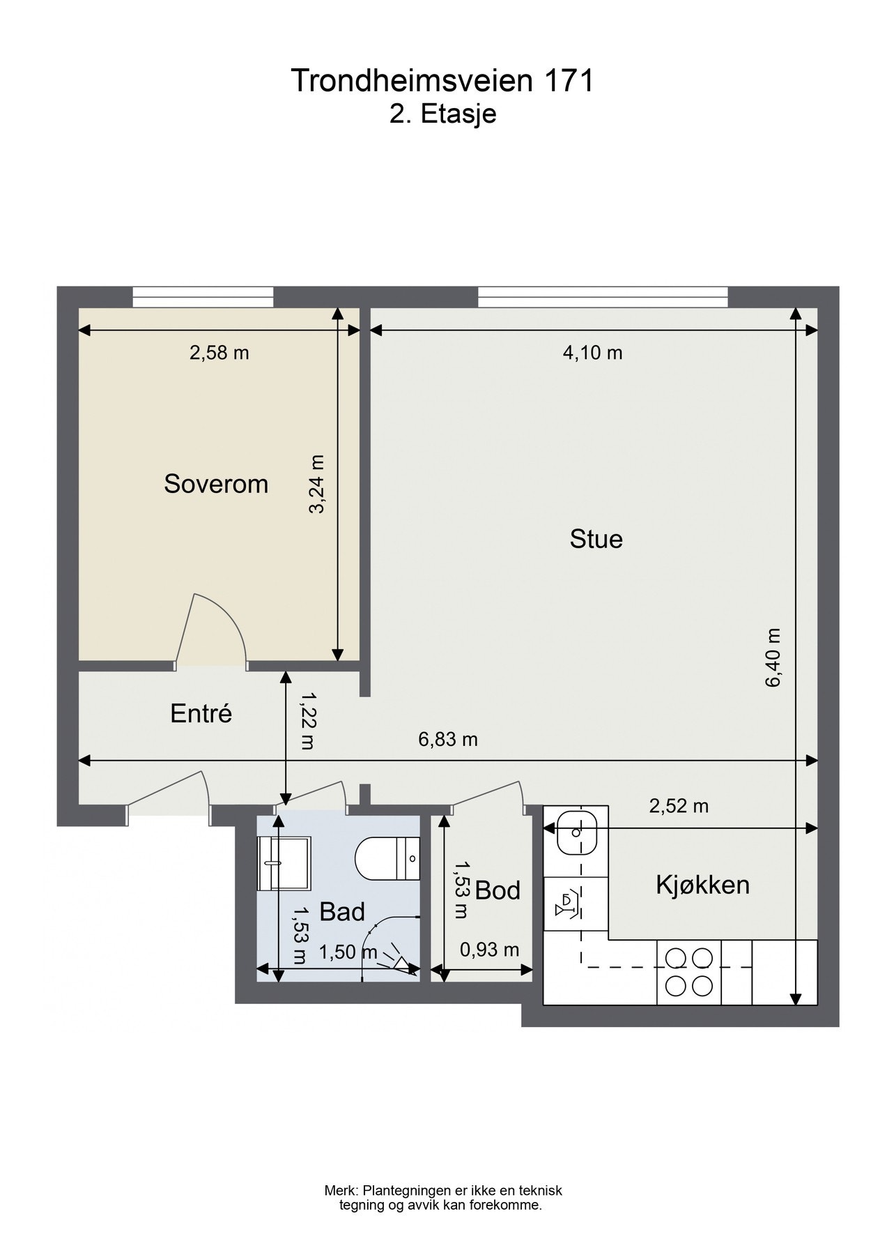 Plantegning. Galleribilde