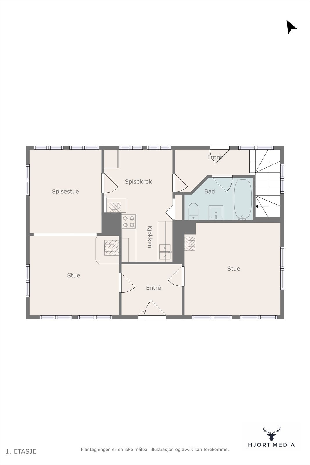 Plantegning Galleribilde