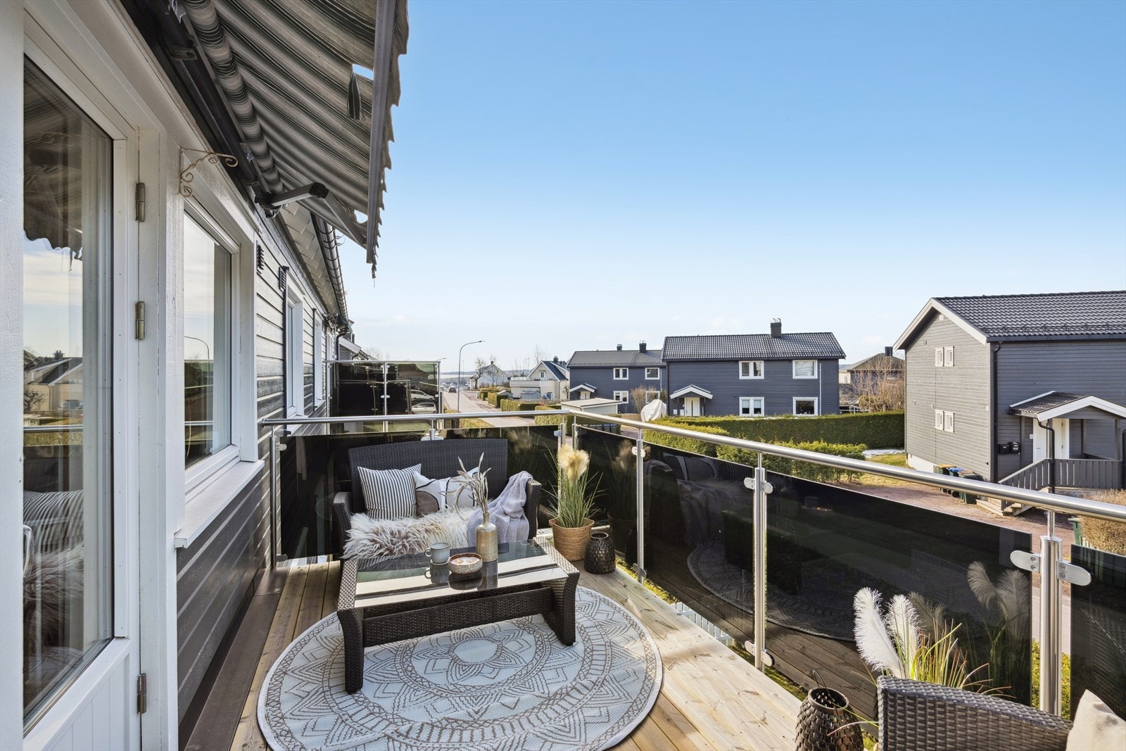 Hyggelig balkong 10 kvm Galleribilde