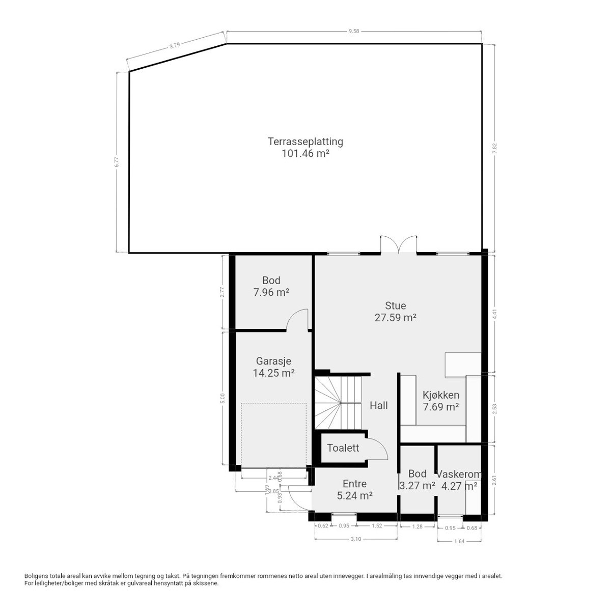 Plantegning 1.etasje. Galleribilde