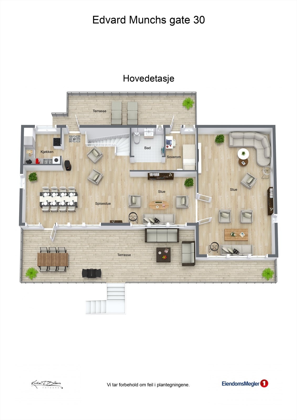 Plantegning 1. etasje. Galleribilde