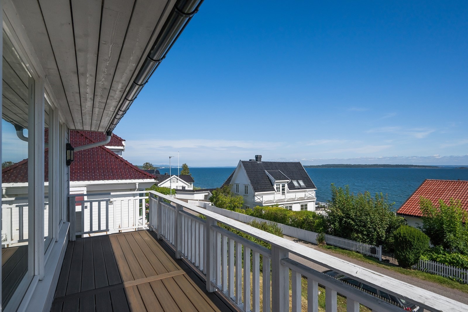 Utsikten fra verandaen rett utenfor stuen. Galleribilde