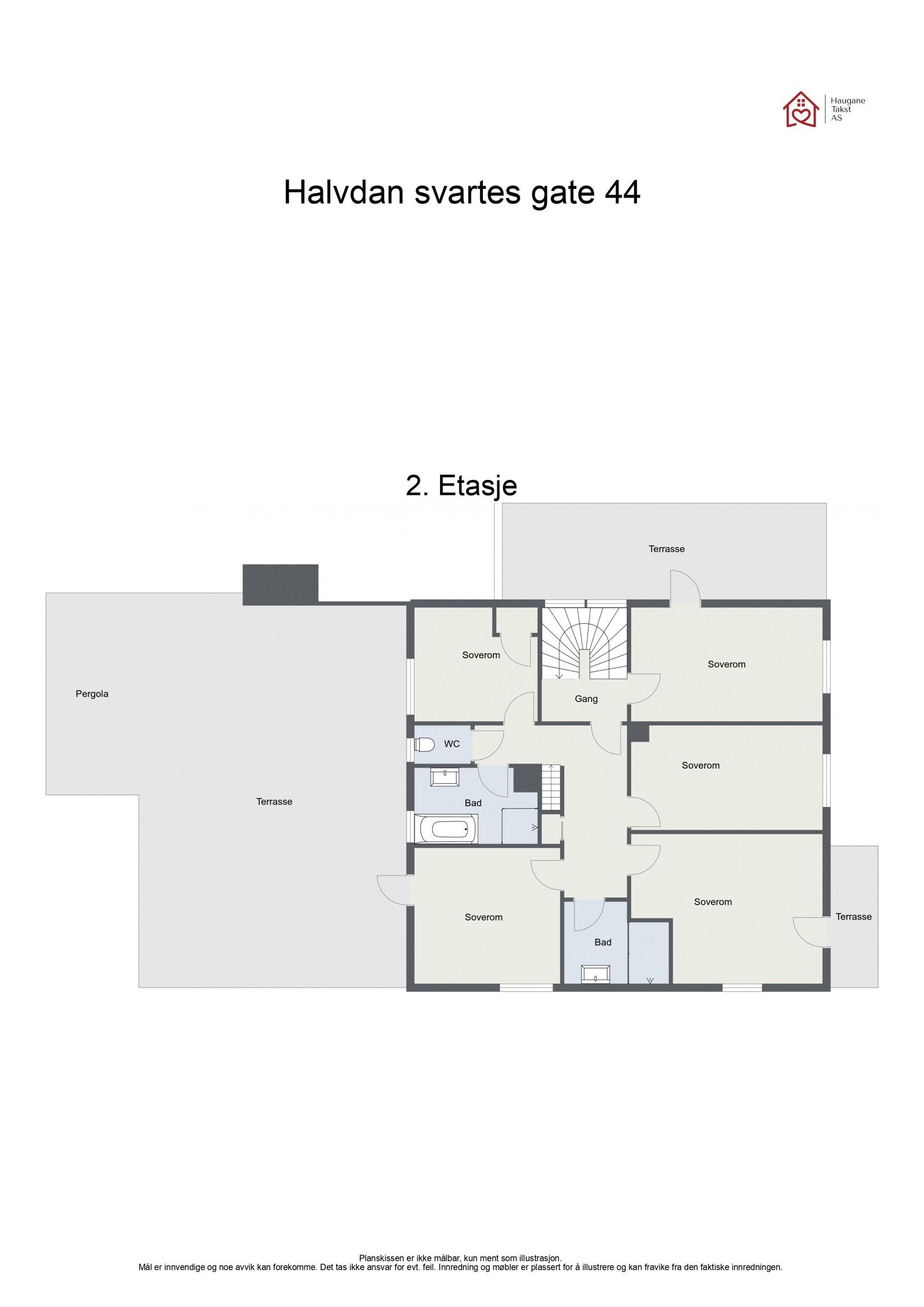 Plantegning 2. etasje Galleribilde