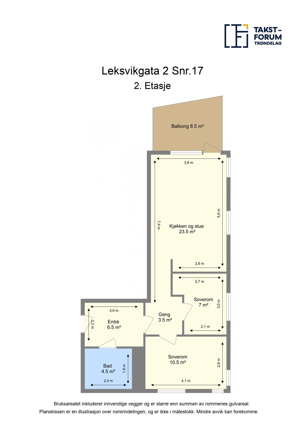 Plantegning - 2. etasje Galleribilde