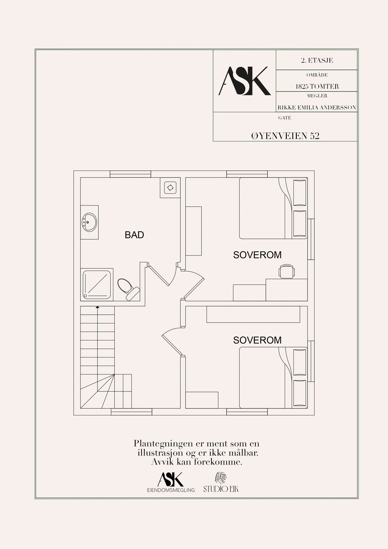 Plantegning 2 etasje Galleribilde
