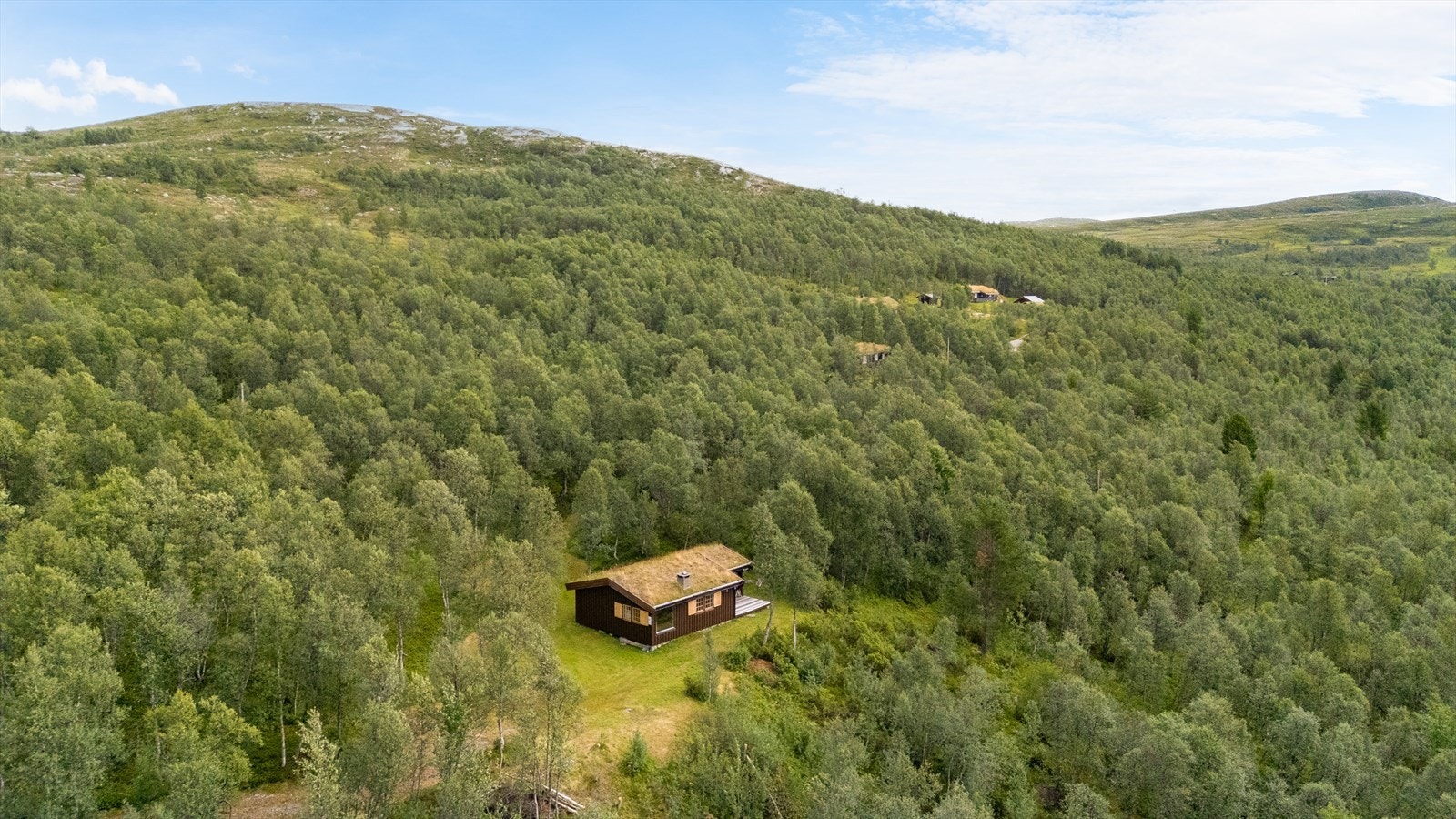 EIendommen ligger med god avstand til nærmeste hyttenabo. Galleribilde
