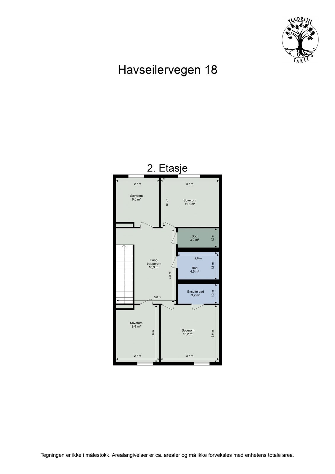 Planskisse 2. etasje Galleribilde