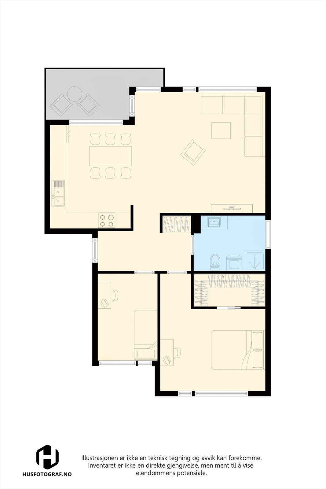 Planskisse Galleribilde