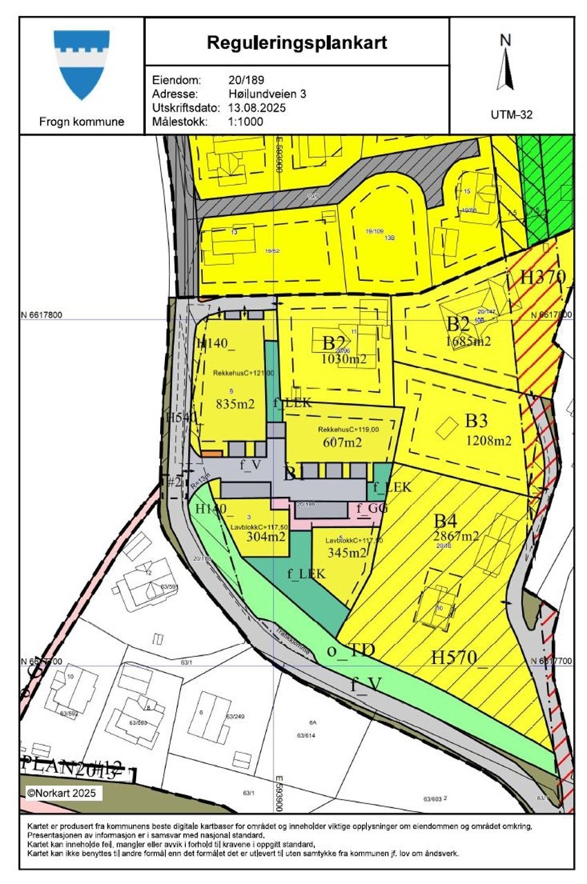 Reguleringsplankart Galleribilde