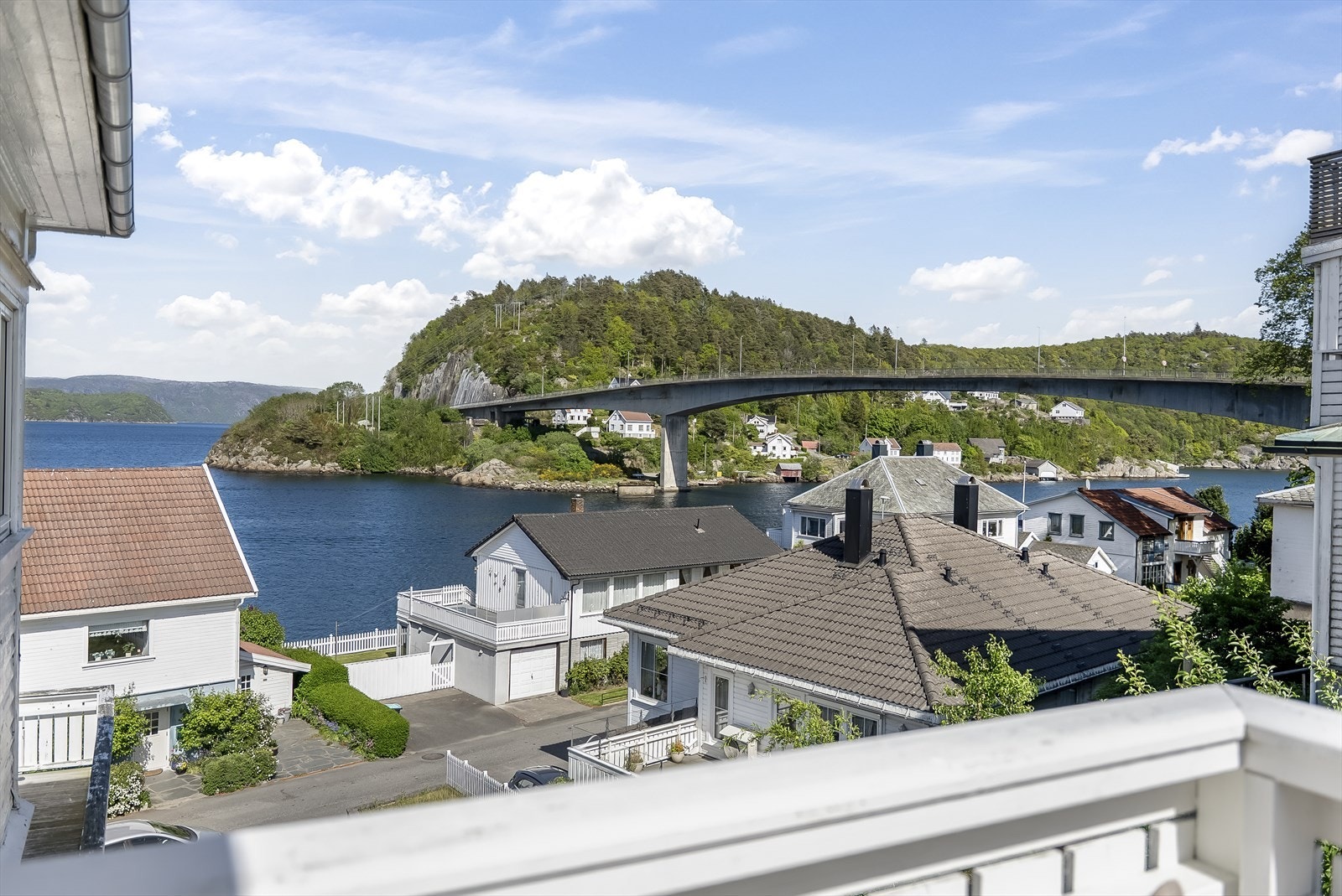 Nydelig utsikt fra balkongen. Galleribilde