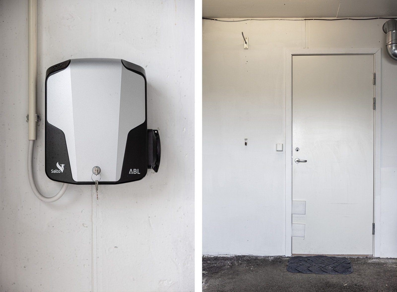 Det er installert elbillader. Galleribilde