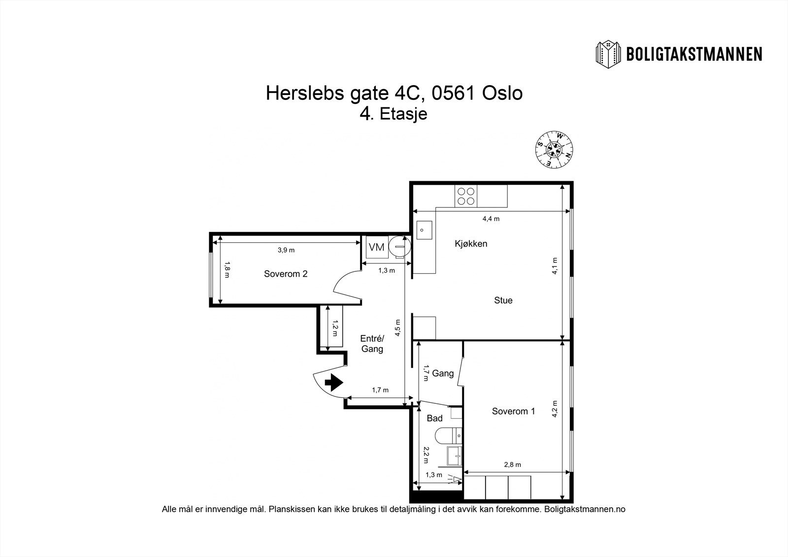 Plantegning til orientering. Galleribilde