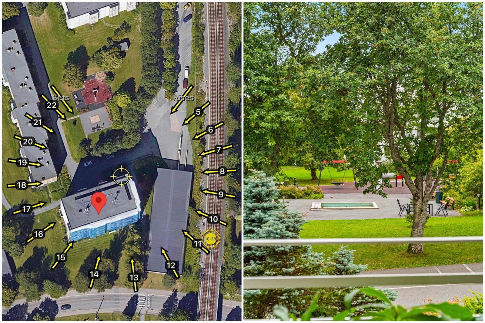 Fin kveldssol på denne balkongen. Galleribilde