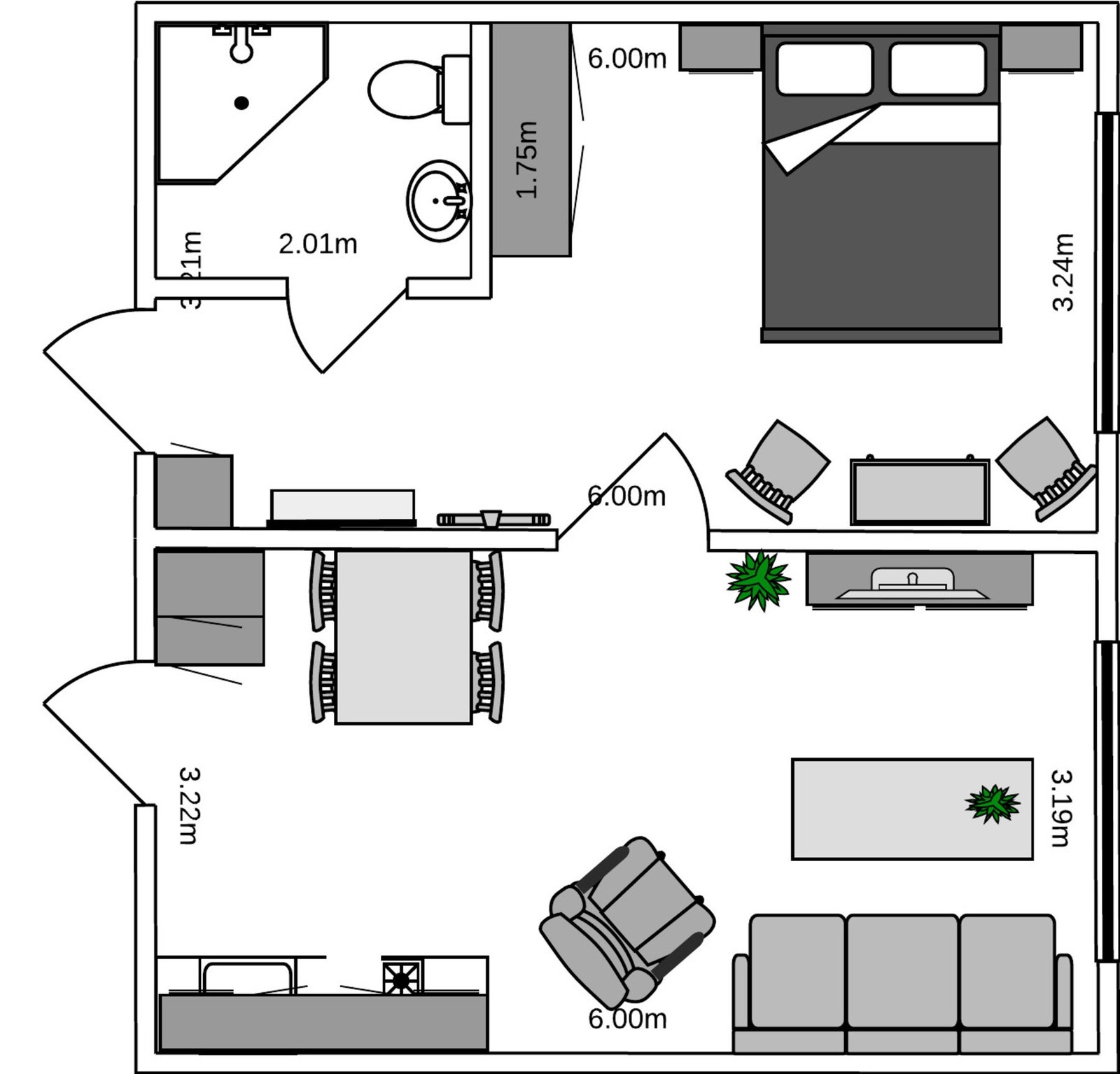 Plantegning Galleribilde