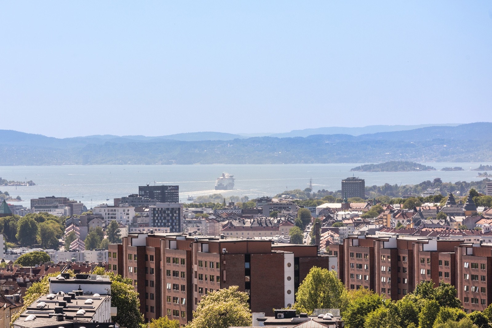 Fantastisk utsikt og solsforhold på balkongen. Galleribilde