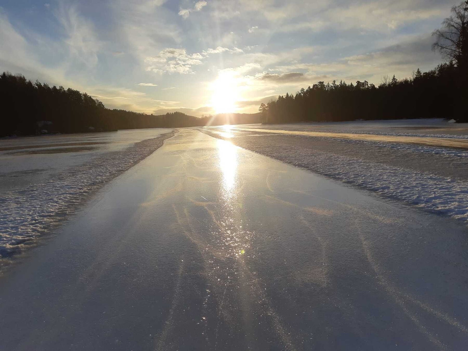 Boligselgers privatebilder, skøyteis på Langen Galleribilde
