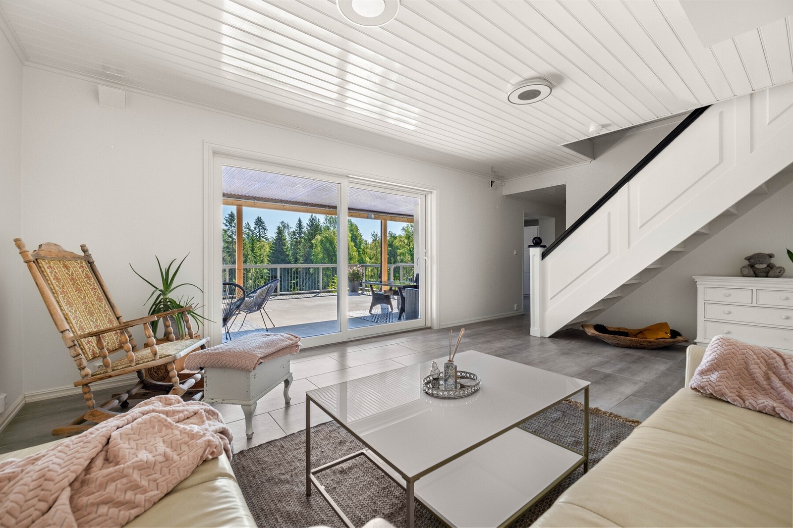 Trappen opp til 1. etasje var ny i 2019. Galleribilde