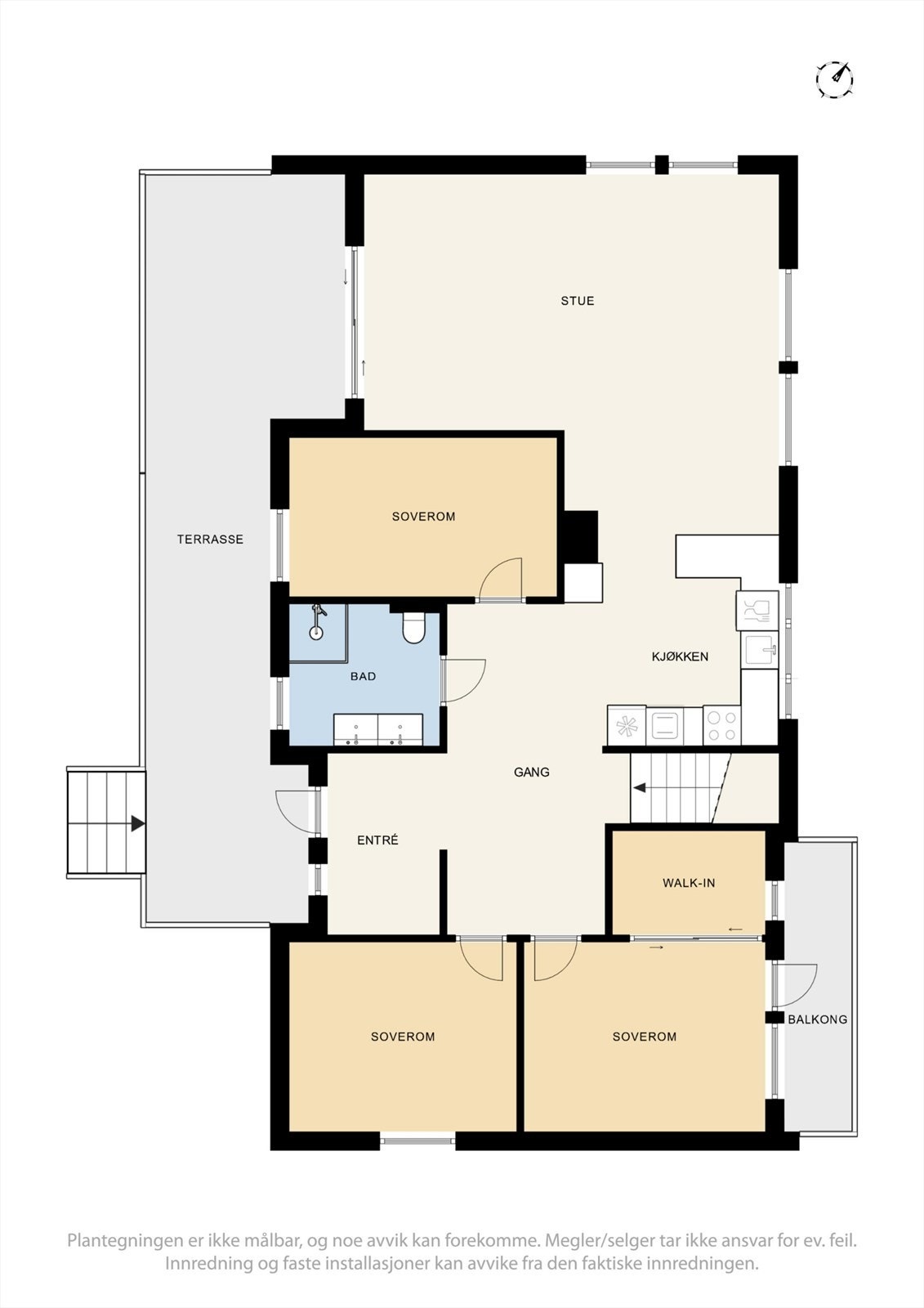 Planskisse 1. etasje Galleribilde