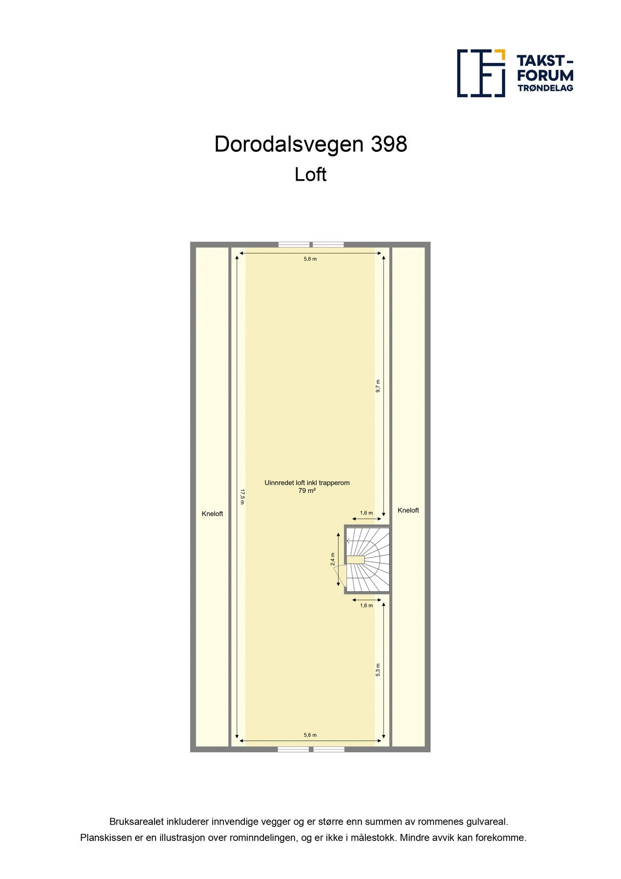 Planskisse loft Galleribilde