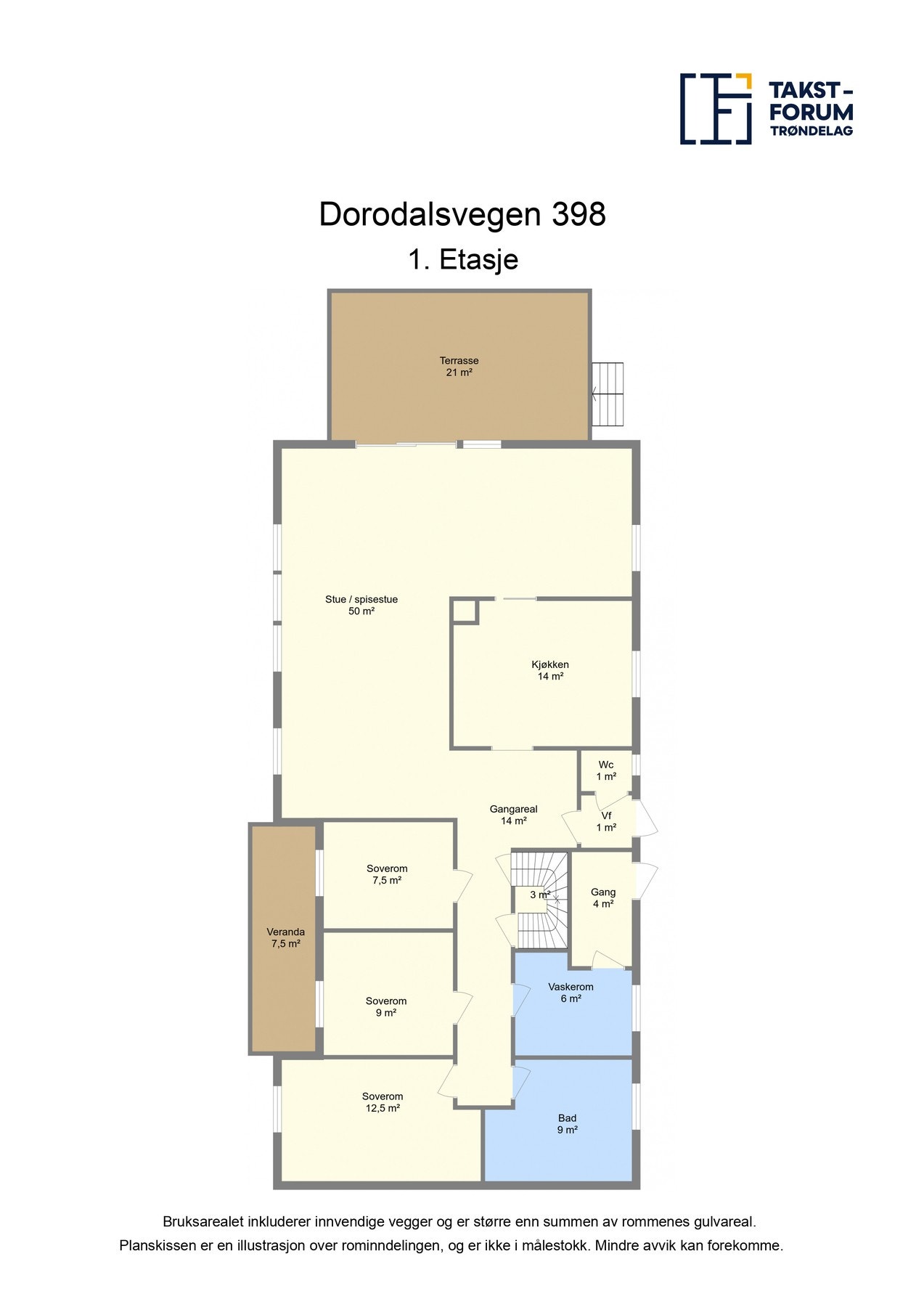 Planskisse 1. etasje Galleribilde