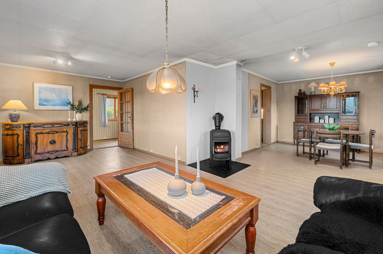 Det er satt inn stålrør i pipeløpet. Galleribilde