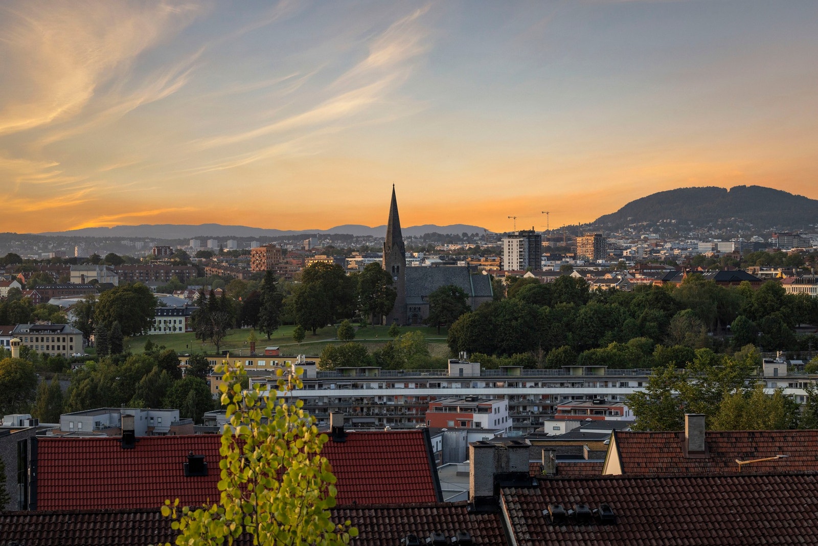 Utsikt fra balkong. Galleribilde