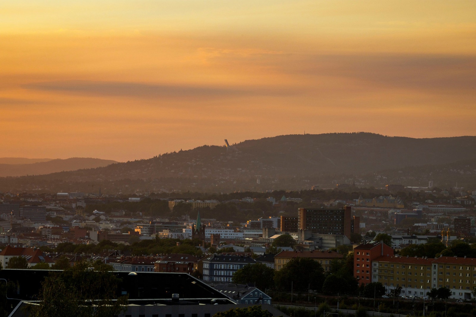 Utsikt fra balkong. Galleribilde