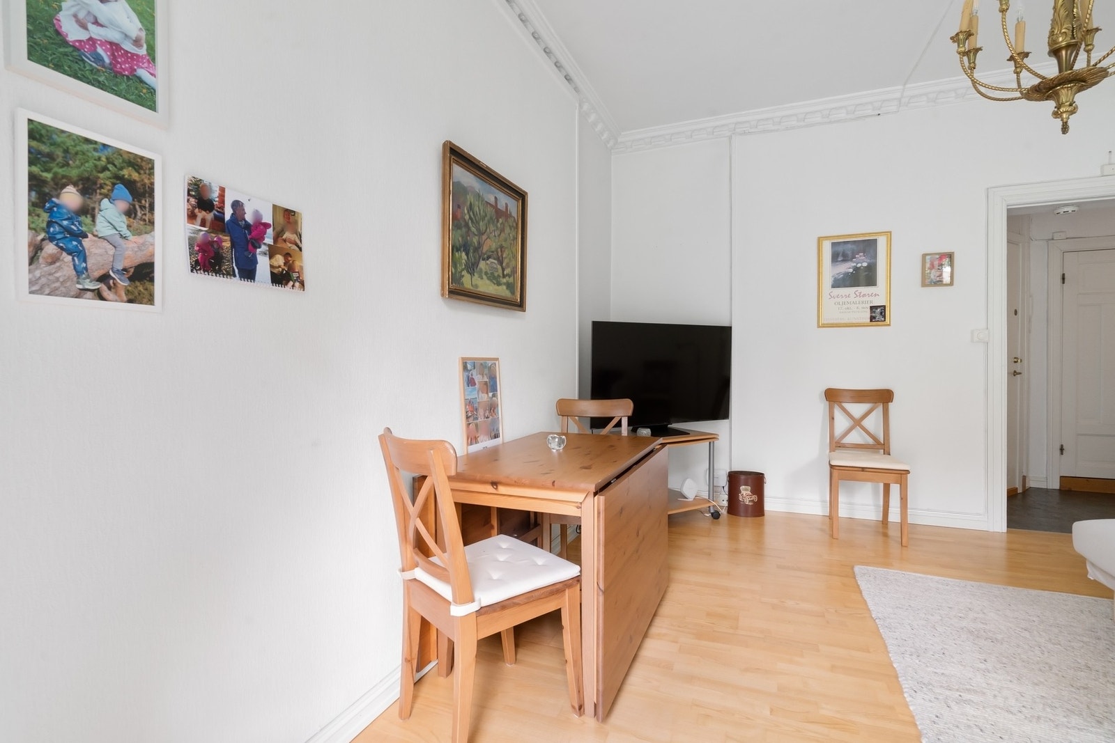 Det er pipeløp i stuen. Galleribilde