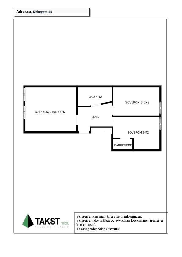 Plantegning Galleribilde