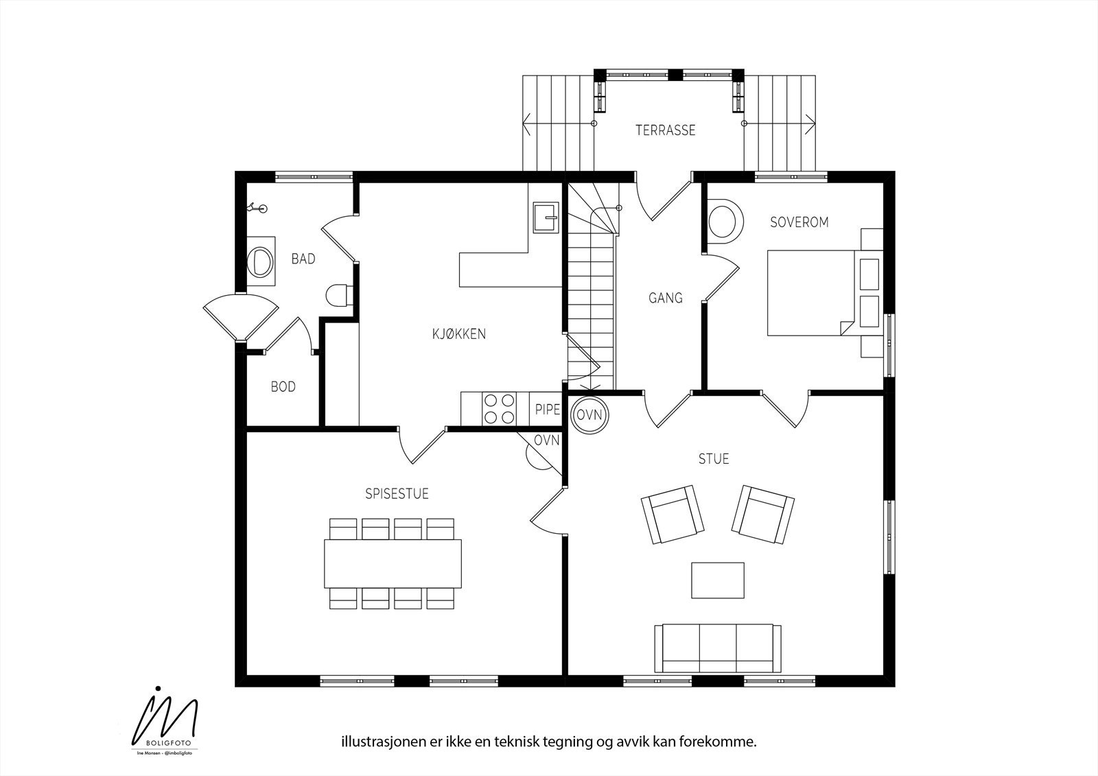 - Plantegning 1. etasje - Galleribilde
