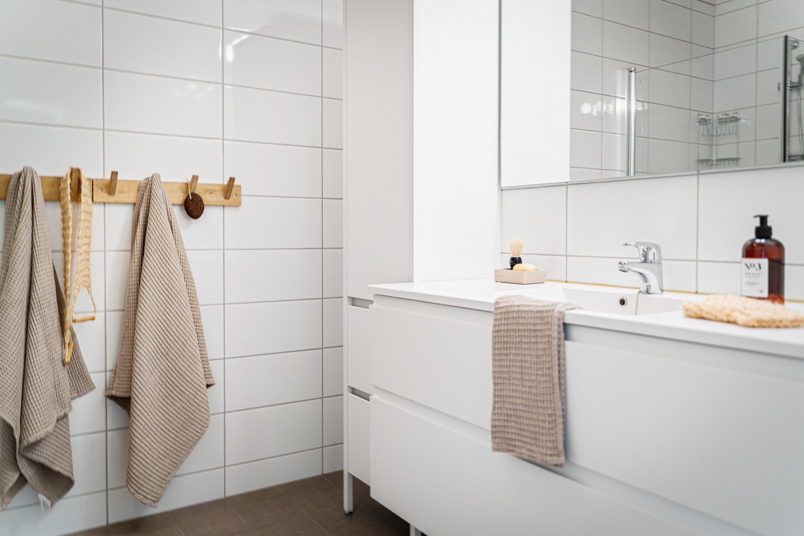 Badet måler 5,22 kvm Galleribilde