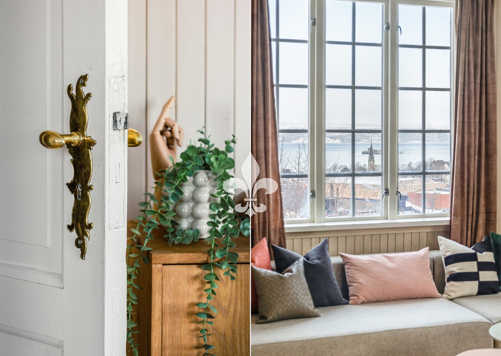 Boligen er godt bevart med flere klassiske detaljer fra 1920. Galleribilde