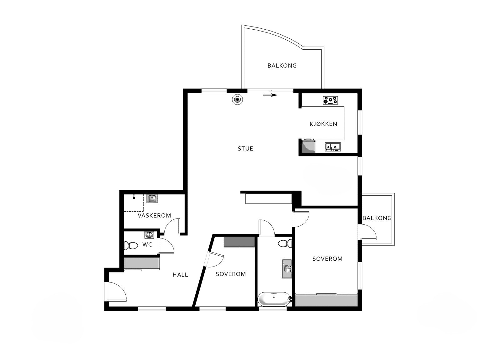 Plantegning Galleribilde