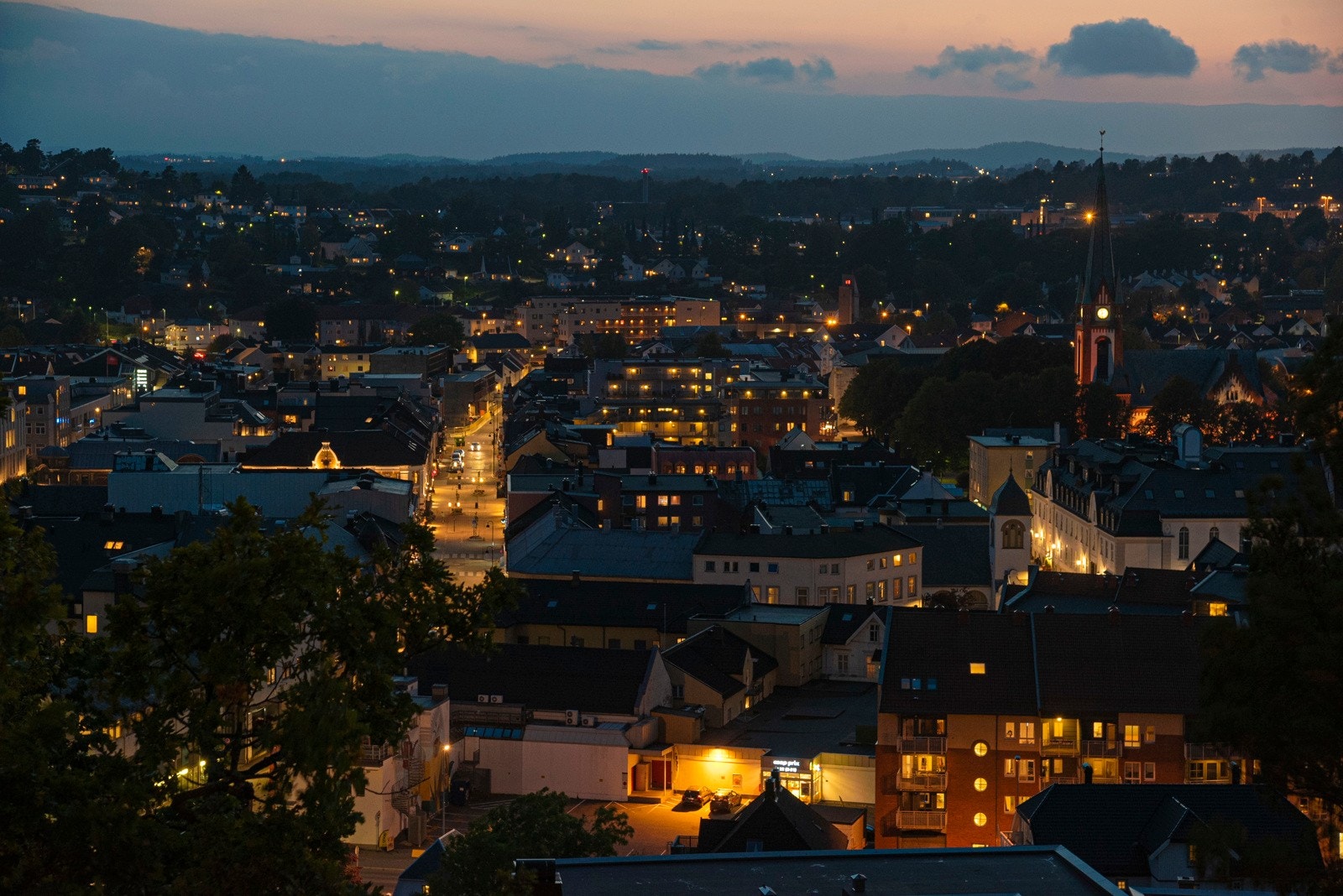 Fantastisk utsikt over Sandefjord Galleribilde