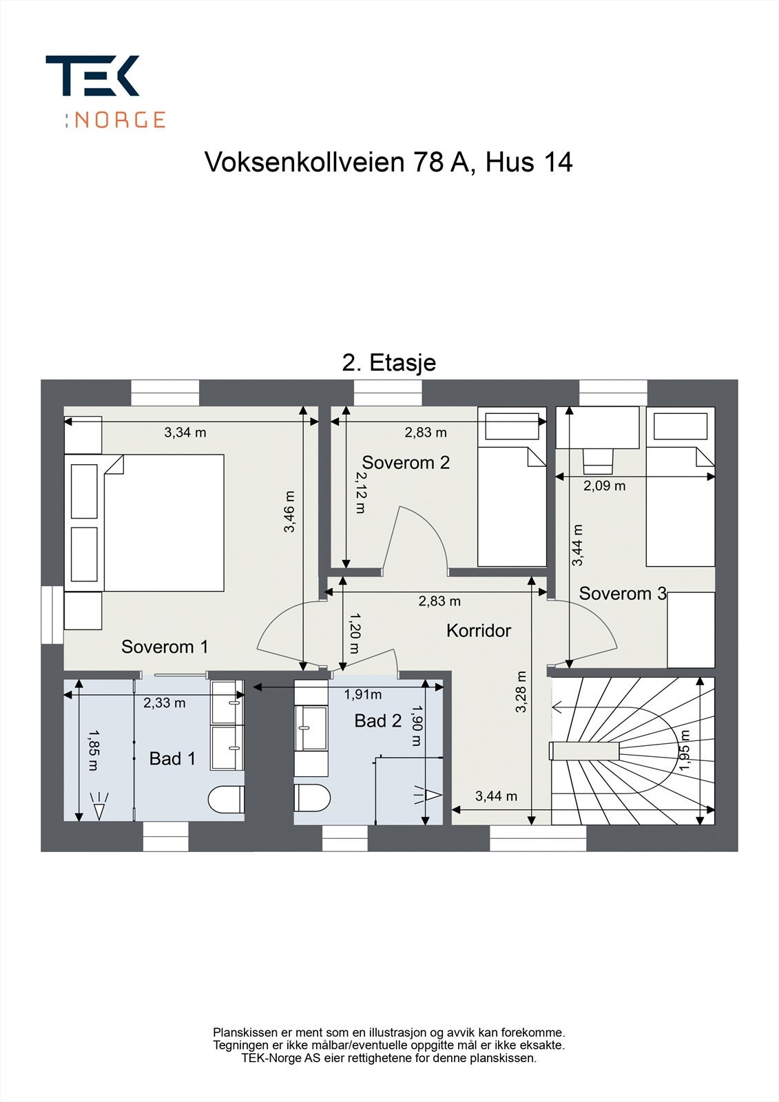 Plantegning - 2. etasje Galleribilde