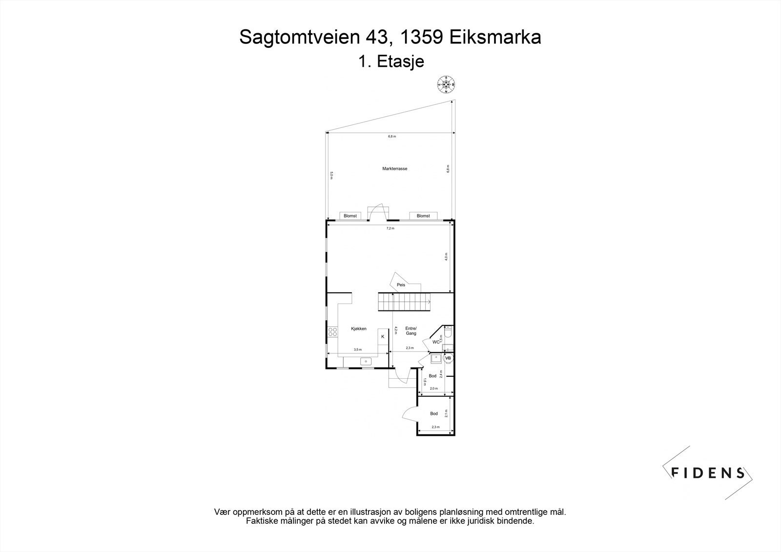 Plantegning 1. etasje. Galleribilde