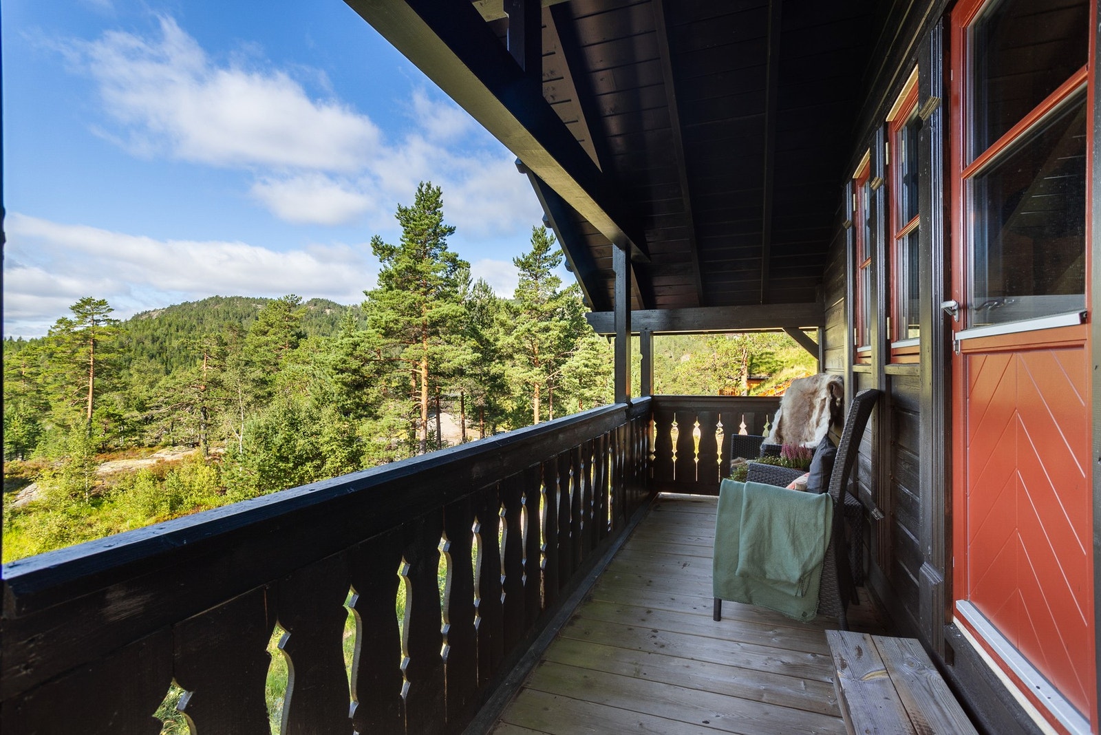 Terrasse ut fra loftstue Galleribilde