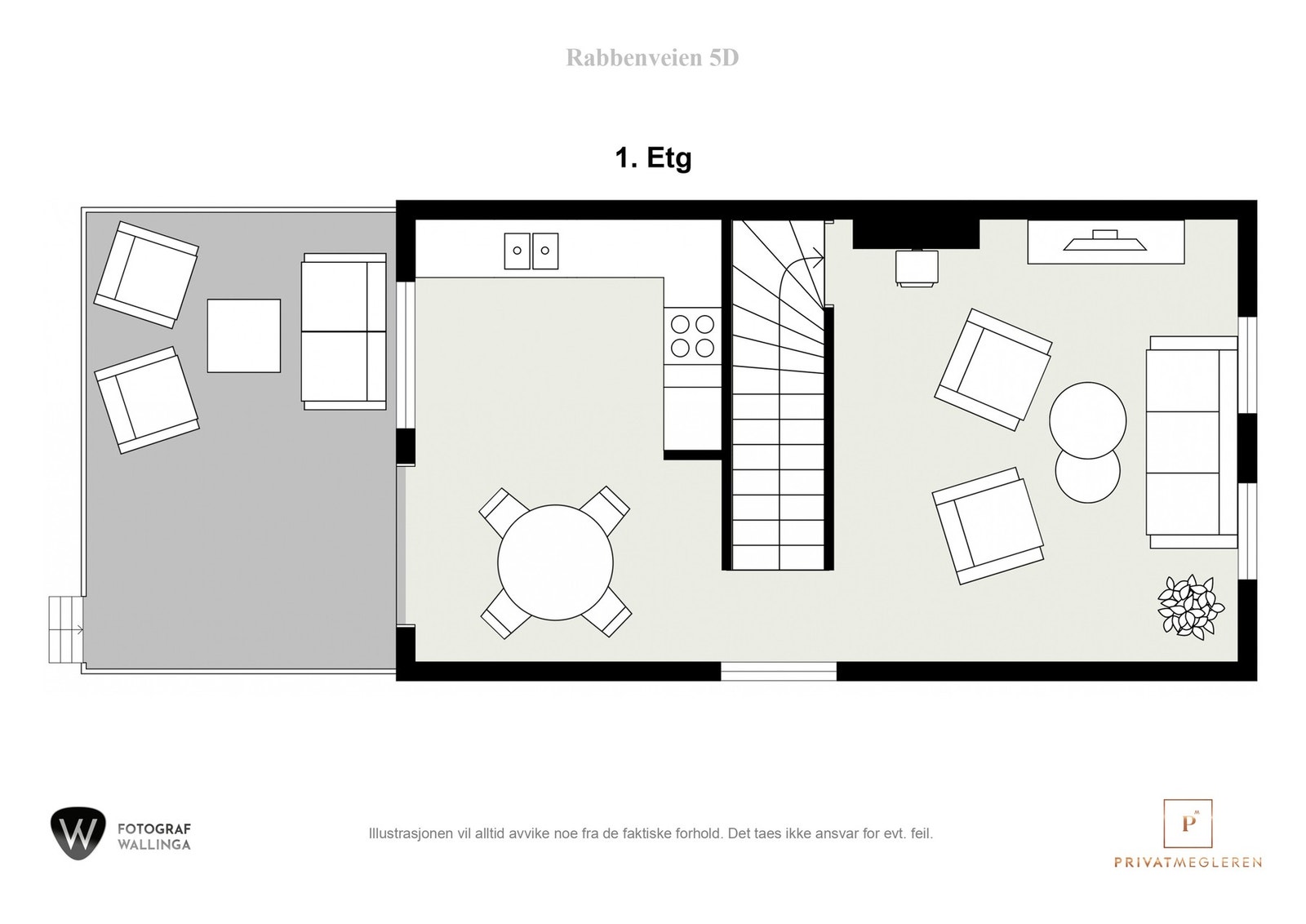 Plantegning 1. etasje Galleribilde