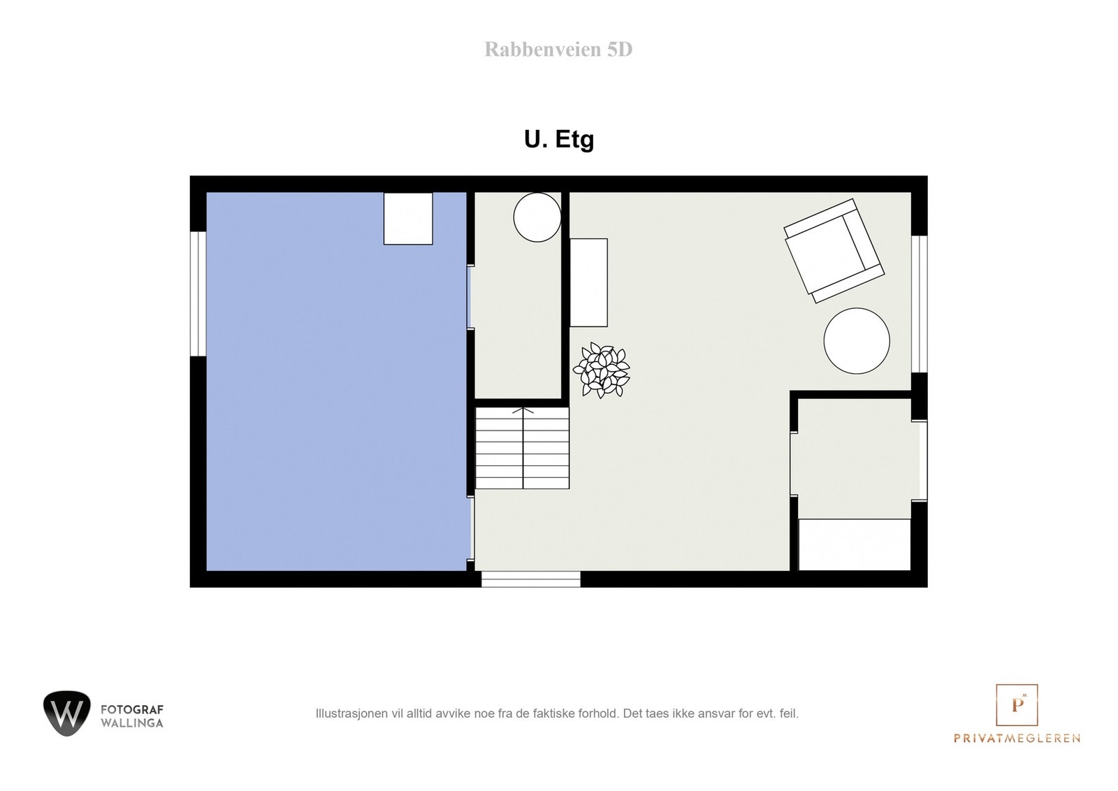 Plantegning underetasje Galleribilde