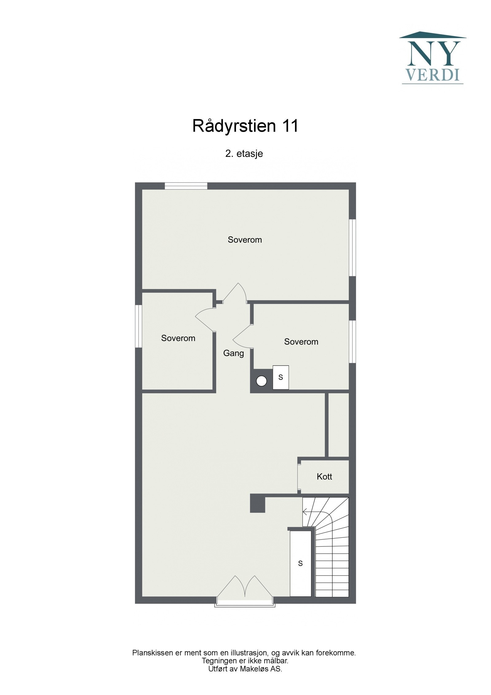Plantegning 2. etasje Galleribilde