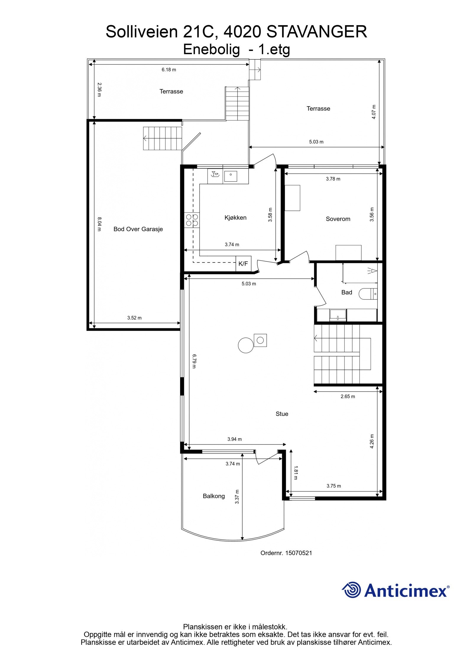 Plantegning - 1.et Galleribilde