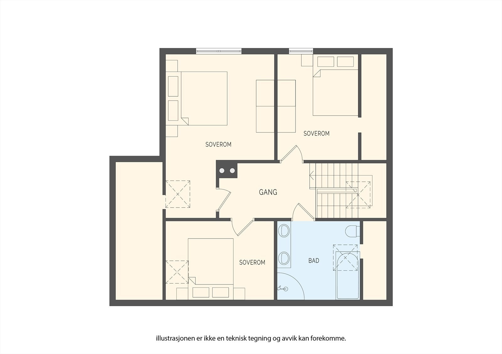 Maries vei 18D 2.etg. Galleribilde